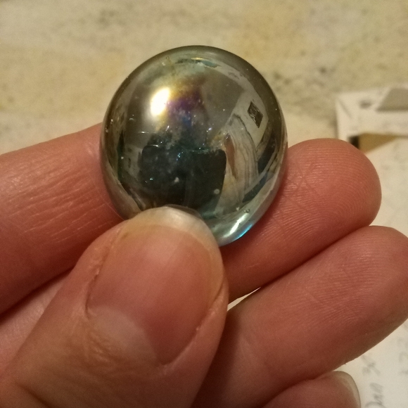 3 aqua-like colored checkers pieces 2 big 1 small - Picture 7 of 7